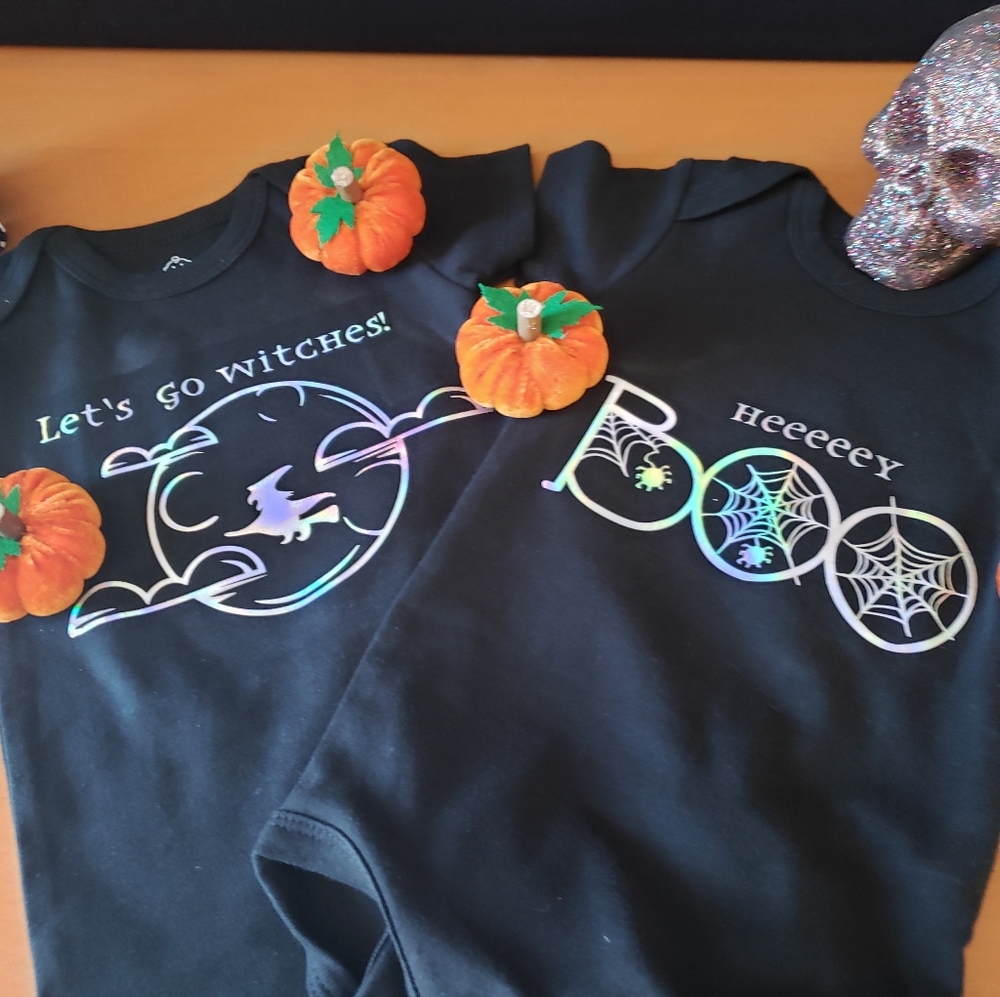 Baby Halloween Onsies 2pc Bundle 6-9 Months